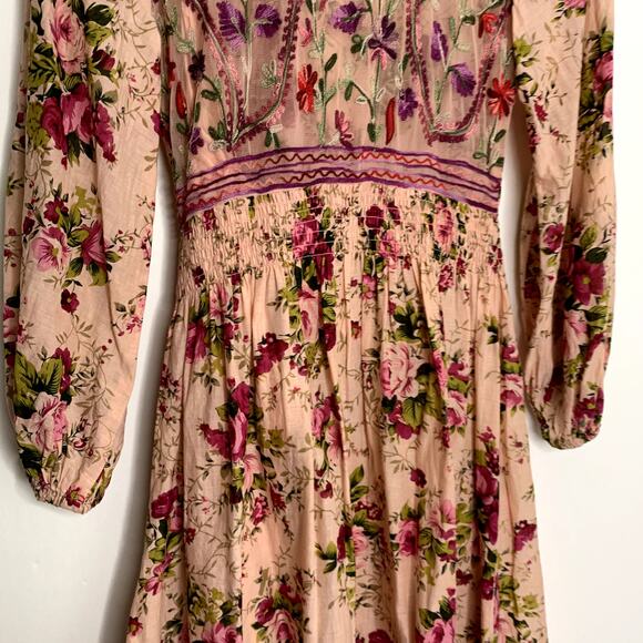 Aratta Silent Journey Softness Antique Rose Maxi Dress Womens Pink Medium - Picture 16 of 16